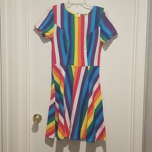 Unique Vintage rainbow dress